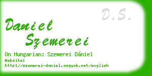 daniel szemerei business card