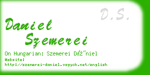 daniel szemerei business card